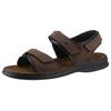 Sandale JOSEF SEIBEL "Rafe", Herren, Gr. 44, braun (braun, schwarz), Nubukleder, sportlich, Schuhe, Sommerschuh, Klettschuh, Freizeitsandale, mit Lederdecksohle