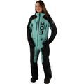 FXR Recruit F.A.S.T. Insulated Ladies One Piece Snowmobile Suit, black-green, Size 12 for Women