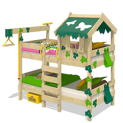 Kinderbett Etagenbett Crazy Ivy Plane Hausbett grün