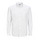 JACK & JONES Herren PLUS JPRBLACARDIFF Shirt L/S PS NOOS Hemd, White/Fit:Loose FIT, 4XL