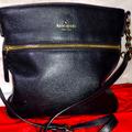 Kate Spade Bags | Kate Spade Lamb's Leather Medium Crossbody Vintage | Color: Black | Size: Medium Crossbody Leather