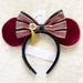 Disney Accessories | Disney Parks X Loungefly Ears Hollywood Tower Of Terror Hth Minnie Headband New | Color: Gold/Red | Size: Os