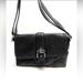 Coach Bags | Coach Blk Leather Hampton Buckle Flap Purse Guc | Color: Black | Size: Medium