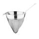 Vogue E819 Premium Chinois 25.2 cm | Stainless Steel Professional Conical Sieve Strainer, Silver