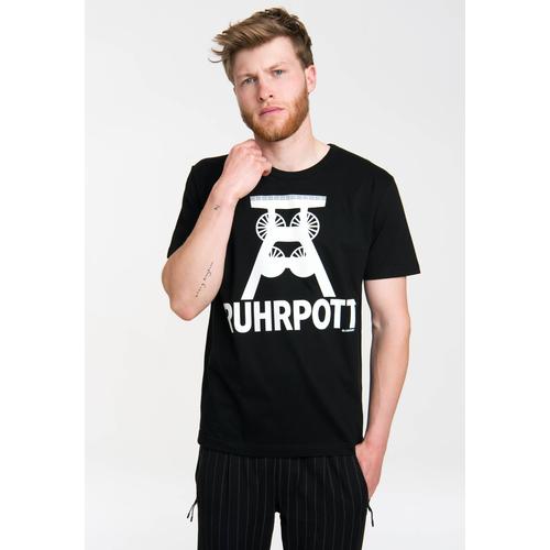 "T-Shirt LOGOSHIRT ""Ruhrpott Logo"" Gr. S, schwarz Herren Shirts T-Shirts mit Ruhrpott-Symbol"