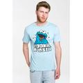 T-Shirt LOGOSHIRT "Sesamstrasse - Krümelmonster" Gr. XXL, blau Herren Shirts T-Shirts