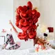 Ballons gonflables en forme de cœur rouge 18 pouces 100 pièces décorations de mariage à hélium