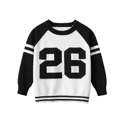 Pull en tricot 2023 coton pour enfants pulls de sport décontractés vêtements pour garçons et