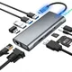 Station d'accueil pour ordinateur portable 11 en 1 HUB USB C Dell HP MacPlePro Type C S6