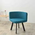 Juste de chaise incurvée tout compris Polar Smile housse de tabouret demi-rond lavable adaptée à