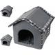 Ecossais nid pour animaux de compagnie maison pour chien chat animaux 3 couleurs gris/bleu/noir