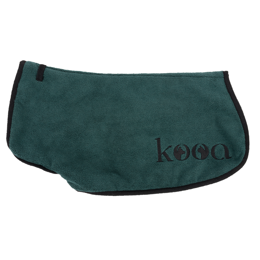 Peignoir en microfibre kooa Deluxe pour chien - taille M : longueur du dos : 45 cm environ