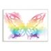 Stupell Industries Queen Butterfly Wings Kid's Rainbow Ombre Pattern Wall Plaque Art By Daphne Polselli Canvas | 16 H x 20 W x 1.5 D in | Wayfair