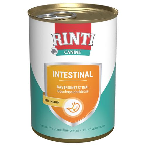 24x400g RINTI Canine Intestinal mit Huhn Hundefutter nass