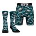 Men's Rock Em Socks Philadelphia Eagles All-Over Logo Underwear and Crew Combo Pack