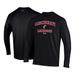 Men's Under Armour Black Cincinnati Bearcats Lacrosse Arch Over Performance Long Sleeve T-Shirt