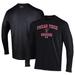 Men's Under Armour Black Texas Tech Red Raiders Soccer Arch Over Performance Long Sleeve T-Shirt