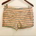 Anthropologie Shorts | Anthropologie Tulle Wave Stripe Shorts 4 Tan Pink Blue | Color: Blue/Tan | Size: 4