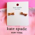 Kate Spade Jewelry | Kate Spade Rosegold Double Bow Stud Earrings | Color: Gold | Size: Os