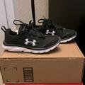 Under Armour Shoes | Brand New Under Armour Charged Running Shoes W/Box. Never Worn In Mint Condition | Color: Black/White | Size: 6.5