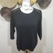 Michael Kors Tops | Michael Kors T-Shirt Crew Neck Color Black Size M, With Beautiful Gold Detail. | Color: Black/Gold | Size: M