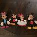 Disney Toys | 4 Vintage Walt Disney Mickey And Minnie Mouse Figurines | Color: Red/White | Size: Osb