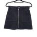 Madewell Skirts | Madewell Black Denim Utility Zip Mini Skirt Size 25 | Color: Black | Size: 25