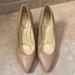 Nine West Shoes | Never Worn, New, Natural Leather Nine West Wedge Dress Shoes. Size 8.5 | Color: Cream | Size: 8.5