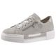 Plateausneaker RIEKER Gr. 37, grau (hellgrau) Damen Schuhe Damenschuh Plateausneaker Skaterschuh Sneaker Bestseller