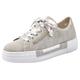 Plateausneaker RIEKER Gr. 42, grau (hellgrau) Damen Schuhe Damenschuh Plateausneaker Skaterschuh Sneaker Bestseller