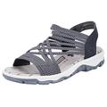 Riemchensandale RIEKER Gr. 40, blau (dunkelblau) Damen Schuhe Sportliche Sandalen