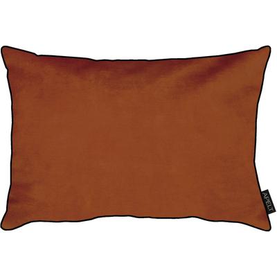 Dekokissen APELT "Ruby" Gr. 1, orange (orange, unifarben), B:35cm H:5cm L:45cm, Polyester, Dekokissen_Sitzkissen_Kissenhüllen, Kissenhülle mit Füllung, 1 Stück Image
