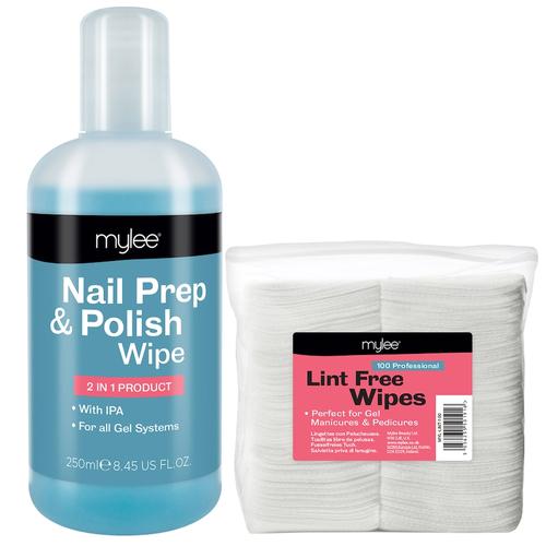 Mylee - Gel Prep & Wipe und fusselfreie Pads Nagelpflege 1 ct