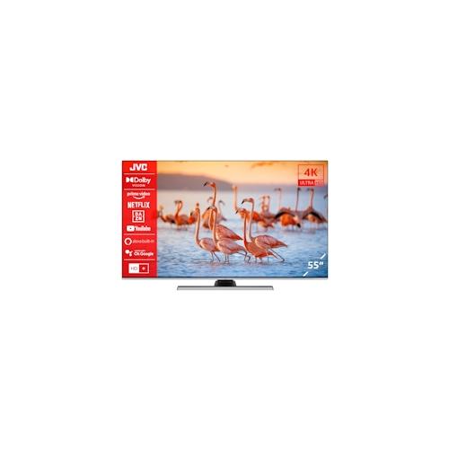 JVC LT-55VU8156 55 Zoll Fernseher / Smart TV (4K Ultra HD, HDR Dolby Vision, Triple-Tuner, Alexa Built-In) – 6 Monate HD+ inklusive