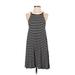 Old Navy Casual Dress: Black Stripes Dresses - Women's Size X-Small