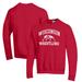 Men's Champion Red Wisconsin Badgers Wrestling Icon Powerblend Pullover Sweatshirt