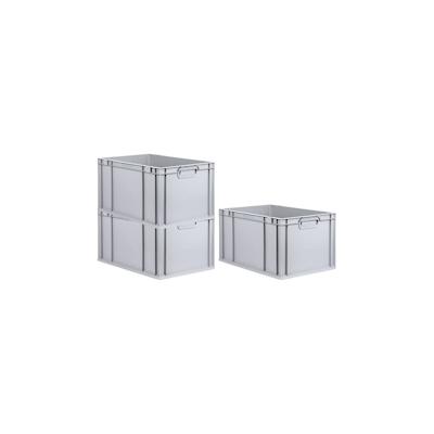 PROREGAL SuperSparSet 3x Eurobox NextGen Economy, Griffe zu, HxBxT 32x40x60cm, 65 Liter, Eurobehälter, Box, Transportbehälter Image