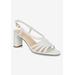 Extra Wide Width Women's Gretta Sandals by Bella Vita in White Leather (Size 12 WW)