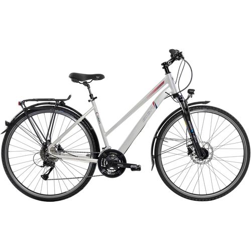 Trekkingrad SIGN Fahrräder Gr. 43 cm, 28 Zoll (71,12 cm), silberfarben Trekkingräder für Damen