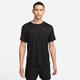 Laufshirt NIKE "DRI-FIT UV MILER MEN'S SHORT-SLEEVE RUNNING TOP" Gr. L, schwarz (black, reflective silv) Herren Shirts Sport