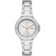 DKNY Watch for Women Chambers, Quartz Three Hand Movement, 34 mm Silver Stainless Steel Case with a Stainless Steel Strap, NY6641
