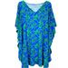 Lilly Pulitzer Dresses | Lilly Pulitzer Stefani Caftan Dress Tunic Blue Green Elephant | Color: Blue/Green | Size: Xs