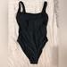 Madewell Swim | Madewell One Piece Bathing Suit | Color: Black | Size: S