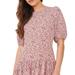 Free People Dresses | New Free People Dancing In The Dark Mini Dress Open Back Red Combo | Color: Red/White | Size: Various
