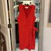 Madewell Dresses | Madewell | Sleeveless V-Neck Crossover Wrap Dress | Color: Red | Size: Xs
