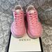 Gucci Shoes | Authentic Gucci Rhyton Sneakers 37 1/2 | Color: Pink | Size: 7.5