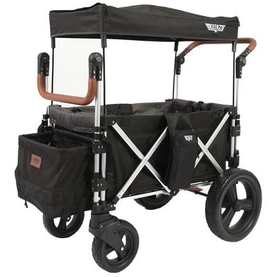 Keenz 7S 2.0 (2 Seater) Stroller Wagon - Black