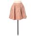 Forever 21 Casual Skirt: Orange Hearts Bottoms - Women's Size Medium