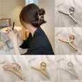 Pince à cheveux en alliage pour femmes et filles pendentif en or et argent pince à cheveux