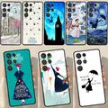 Coque arrière Mary Poppins pour Samsung Galaxy S23 S20 FE S21 FE S22 Ultra Note 20 S8 S9